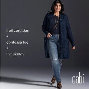 Cabi 4276 Blue Lagon Trail Cardigan Size S